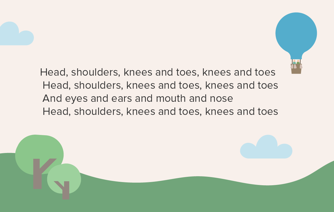 Toes, Knees, Shoulders, Head...When I Toes, Knees, Shoulders, Head...When I
